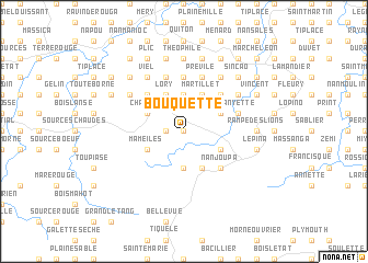 map of Bouquette