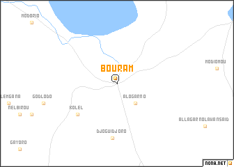 map of Bouram