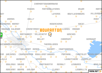 map of Bouranton