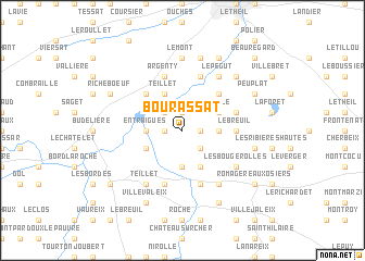 map of Bourassat