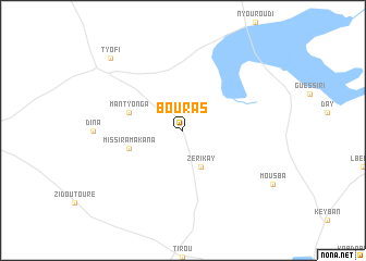 map of Bouras