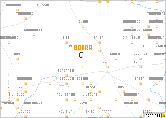 map of Boura