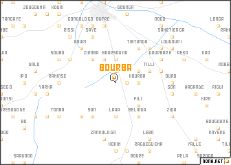 map of Bourba