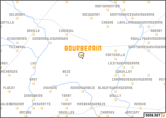 map of Bourberain