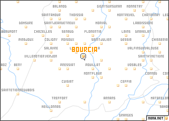 map of Bourcia