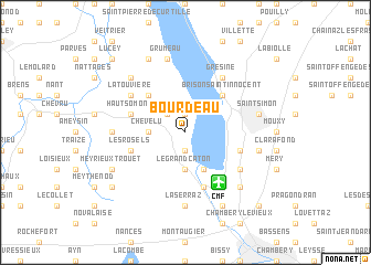 map of Bourdeau