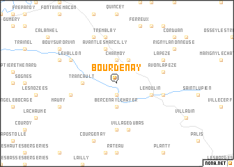 map of Bourdenay