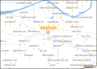 map of Bourdon