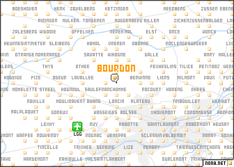 map of Bourdon