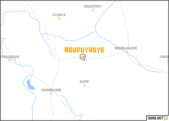 map of Bourdyadyé