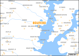 map of Bourébo