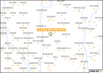 map of Bourèdagadou