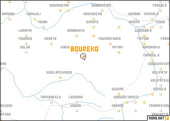 map of Bouréko