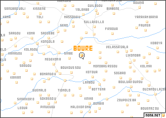 map of Bourè