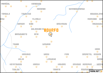 map of Bourfo