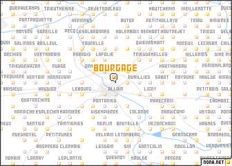 map of Bourgage