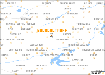 map of Bourgaltroff