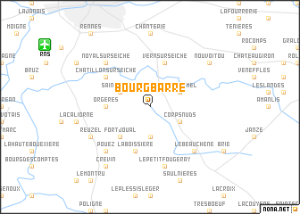 map of Bourgbarré