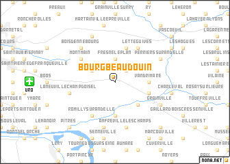 map of Bourg-Beaudouin