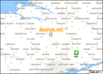 map of Bourg-Blanc