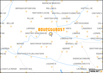 map of Bourg-du-Bost