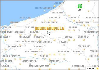 map of Bourgeauville