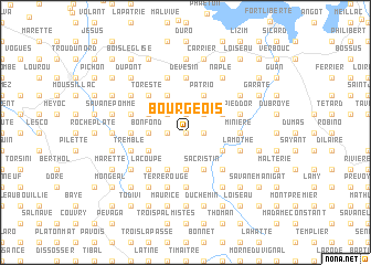 map of Bourgeois