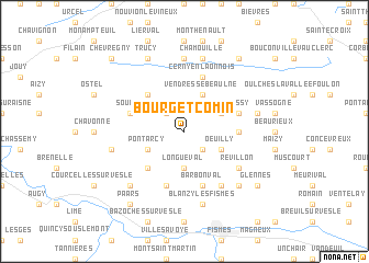 map of Bourg-et-Comin