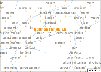 map of Bourget-en-Huile