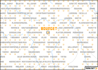 map of Bourget