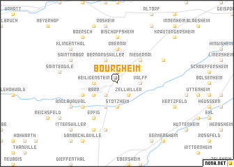 map of Bourgheim