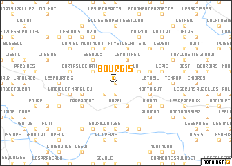 map of Bourgis