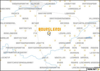 map of Bourg-le-Roi