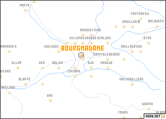 map of Bourg-Madame