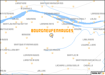 map of Bourgneuf-en-Mauges