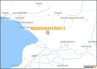 map of Bourgneuf-en-Retz