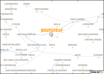 map of Bourgneuf