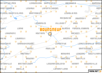 map of Bourgneuf