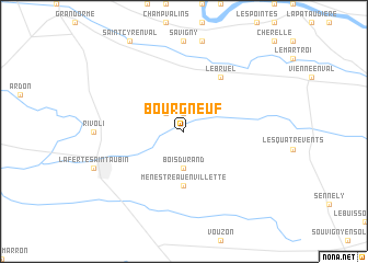 map of Bourgneuf