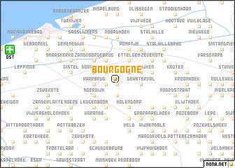 map of Bourgogne