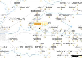 map of Bourgon