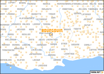 map of Bourgouin