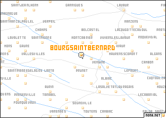 map of Bourg-Saint-Bernard