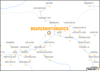 map of Bourg-Saint-Maurice