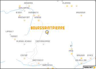 map of Bourg-Saint-Pierre