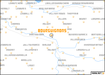 map of Bourguignons