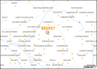 map of Bourgy