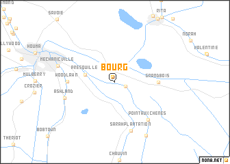 map of Bourg