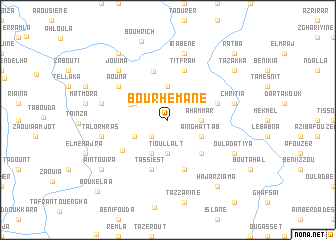 map of Bou Rhemane