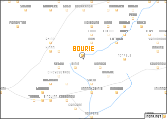 map of Bourié